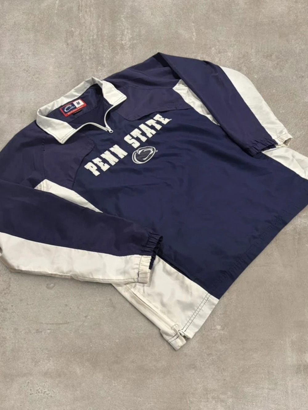 Vintage 90s Cadre Penn State Nittany Lions 1/4 Zip Windbreaker Mens Medium